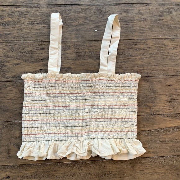 Urban Outfitters Ruffle Button Down Crop Top - Picture 6 of 9